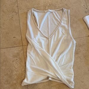 Lush Ivory Wrap V-Neck Tank Top